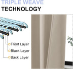 Simplebrand Biscotti Beige Blackout Curtains - Image 5