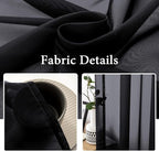 MIULEE 2 Panels Sheer Curtains for Living Room 54 X 45 Inches Black | Window - Image 3