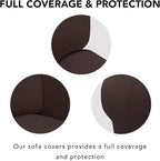 PureFit Stretch Loveseat Covers Fleece Couch Covers - Image 3