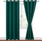 Blackout Curtains for Bedroom, Hunter Green, 52 x 96 Inch, 2 Panels | Thermal - Image 8