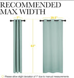 NICETOWN Kitchen Curtain Panels Blackout Draperies, Thermal Insulated Solid - Image 7