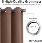 Joydeco Blackout Curtains 84 Inch Length 2 Panels Set, Thermal Insulated Long - Image 2