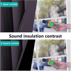 NICETOWN Full Shading Curtains 90" Long 2 Panels Set - Image 4