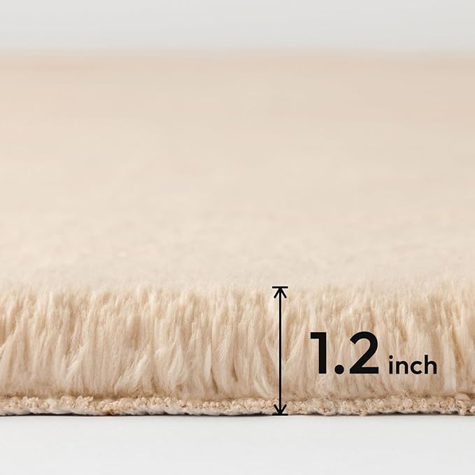 Ashler Faux Fur Rug, Upgraded Soft Faux Rabbit Fur, 2 x 3 Feet, Machine - Image 2