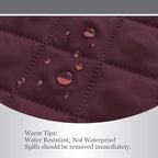 Easy-Going Reversible Couch Cover, 3 Cushion Sofa, Wine/Beige | Machine - Image 4