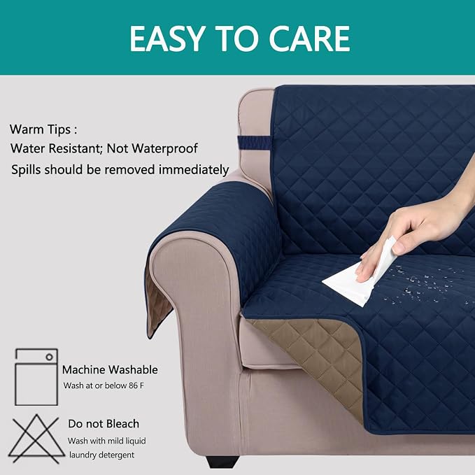 U-NICE HOME Reversible 23''Recliner Small Chair Cover, Pet Friendly, Elastic - Image 4