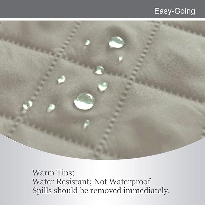 Easy-Going Reversible Couch Cover, 2 Cushion Sofa, Water Resistant Mat - Image 4