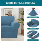 Turquoize 2 Piece Chair Covers Chair Slipcovers - Image 4