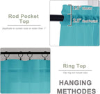 Sheer Turquoise Curtains 108 Inches Long - Image 4