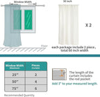 BGment Linen Kitchen Window Curtains Over Sink, 36 Inch Length Cafe Drapes | - Image 9
