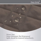 Easy-Going Reversible Couch Cover, 3 Cushion Sofa, Taupe/Ivory | Machine - Image 4