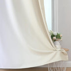 Beige and Greyish White Ombre Blackout Curtains Living Room 90 Inches Long | - Image 6