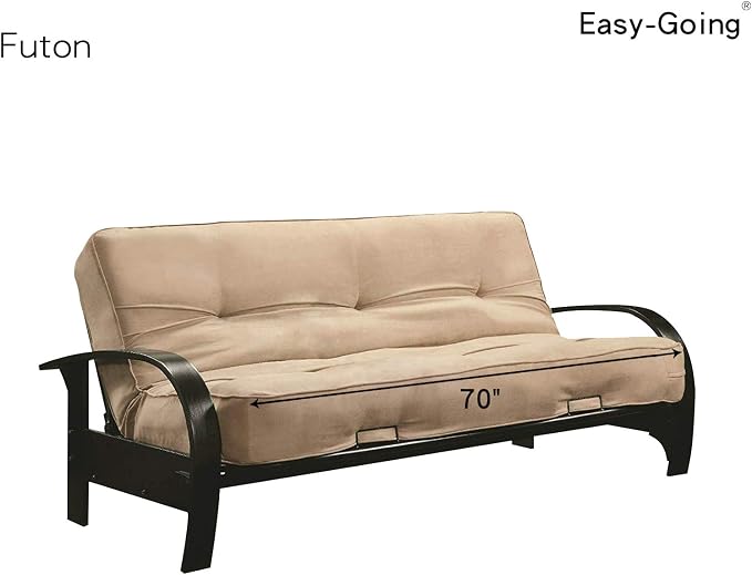 Easy-Going Reversible Couch Cover, Large Futon Sofa, Wine/Beige | Machine - Image 7