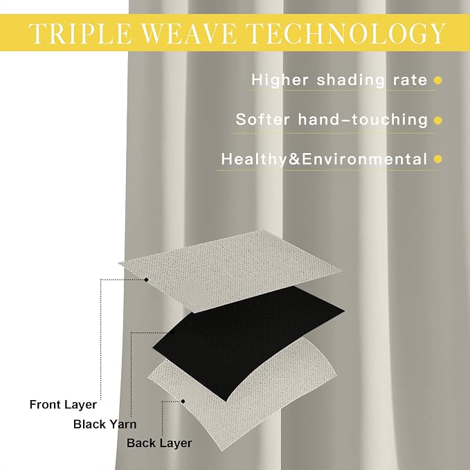 NICETOWN Blackout Room Divider Curtains - Image 2