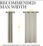 NICETOWN Blackout Curtains for Bedroom, 72 inches Long Curtains & Drapes for - Image 7