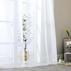 Extra Long Sheer White Curtains - Image 7