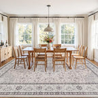 10x14 Area Rugs Living Room: Bedroom Washable Carpet Beige & Grey | Large - Image 3