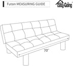 Easy-Going Reversible Couch Cover, Large Futon Sofa, Light Gray/Ivory | Machine - Image 9