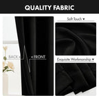 MIULEE 4 Panels Set Black Blackout Curtains 63 Inch Length Bedroom | Thermal - Image 8