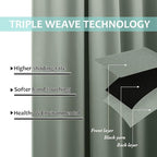 NICETOWN 100% Blackout Window Curtain Panels, Heat and Full Light Blocking - Image 6