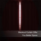 Bright Red Blackout Curtains 52 x 63 Inch Length/Set of 2 Curtain - Image 3
