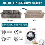 Turquoize 4 Piece Sofa Slipcover Sofa Covers - Image 7