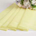 Chyhomenyc Sheer Curtains 36 inch Length 2 Panels Set - Image 9