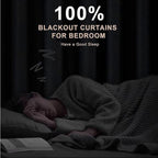 INOVADAY Extra Wide 100% Blackout Linen Curtains - Image 2