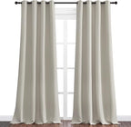 NICETOWN Natural Room Darkening Curtains 120" Long - Image 2