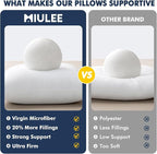 MIULEE 16x16 Throw Pillows Inserts 4 Pack, Decorative Pillows - Image 5
