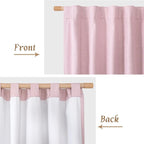 100% Blackout Linen Curtains 72 Inches - Image 8
