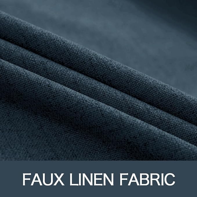 MIULEE 100% Blackout Linen Curtains - Image 5