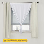 Room Darkening Curtains with Adhesive Backing Tool Free Hanging Window Drapes - Image 8