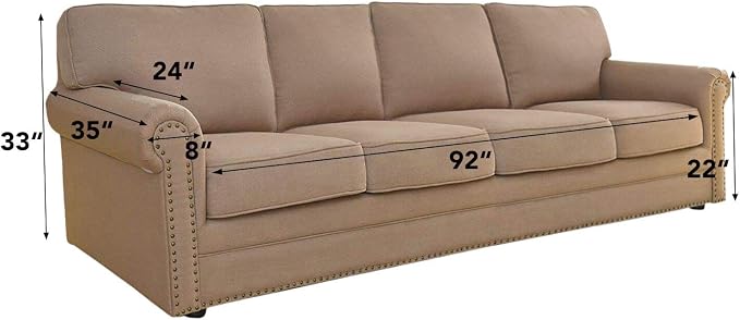 Easy-Going Stretch 4 Seater Oversized Sofa Couch Cover Peacock Blue | 1-Piece - Image 5