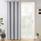 Yakamok Light Grey Room Darkening Curtains 84 inch Sliding Door Drapes | 1 by Yakamok
