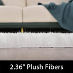 Latepis Area Rugs 6x9 Faux Fur Sheepskin Rug - Image 3