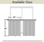 Simplebrand Ava Sage Green Short 30 Inches Blackout Curtain 2 Panels Set - Image 2
