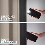 SimpleHome Natural 100% Blackout Curtains Room Darkening Living Room 45L | - Image 4