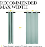 NICETOWN Thermal Insulated Solid Grommet Blackout Curtains/Drape - Image 7