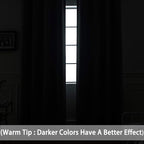 Yakamok Room Darkening Curtains 52x96 inch Long Chocolate Brown-Bedroom | 2 - Image 3