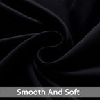 Yakamok Black Room Darkening Curtains 84 inch Sliding Door Drapes | 1 - Image 5