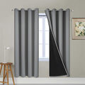 Yakamok Grey Blackout Curtains 72 Inches Long by Yakamok