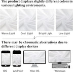 White Sheer Curtains 48 Inch Length 2 Pcs, Light Filtering Voile Bathroom - Image 7