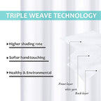NICETOWN White 100% Blackout Curtains - Image 6