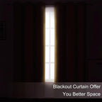 Mustard Yellow Thermal Blackout Curtains/52 x 72 Inch/Set of 2 Panels Room - Image 3