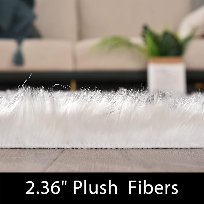 Latepis White with Grey Tips 2x10 Runner Rug - Image 2