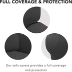 PureFit Stretch Loveseat Covers Fleece Couch Covers - Image 3