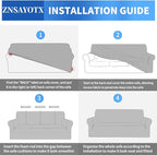 ZNSAYOTX 1 Piece Jacquard Couch Covers - Image 6