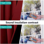 NICETOWN 100% Blackout Window Curtain Panels, Burgundy Red, Cold and Full Light - Image 4