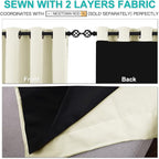 NICETOWN Room Warming Curtains, Bedroom Full Blackout Panels, Super Thick - Image 4